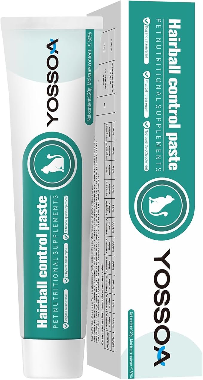 4.23oz Cat Hairball Remedy, Hairball Remedy Gel for Kittens Pet, Care Cat Hairball Supplement-Hairball Treatment for Cats Furball Control Relief Remedy & Digestive Support Hair Ball Relief for Cats
