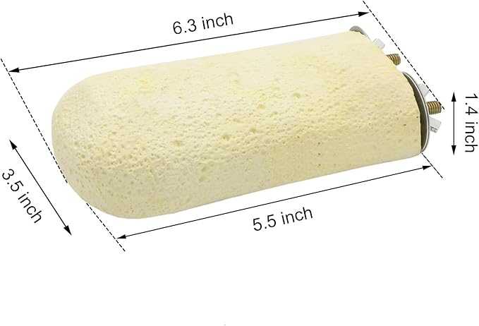 Bird Calcium Teeth Chew Toy Hamster Grinding Stone for Parrot Parakeet Cockatiel Rabbit Chinchilla Squirrel Cage Perch Stand (Random Color) (L)