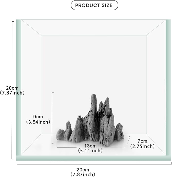 FZONE Aquarium Rocks Aquascaping, Micro Resin Seiryu Rock for Aquascaping