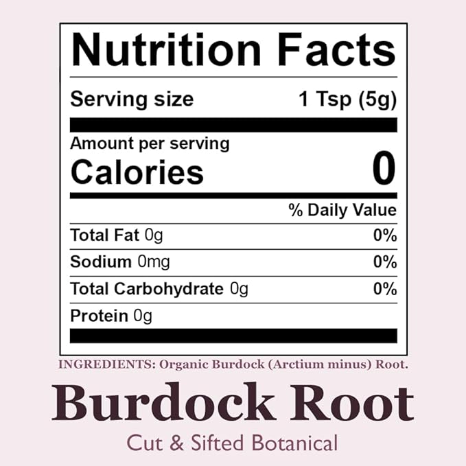 Organic Positively Botanicals Company, Burdock Root, Herbal Tea Loose Leaf Botanical, 16 Ounce