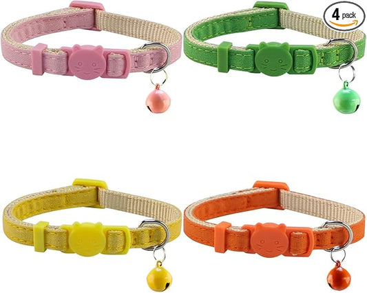 Yizepet Cat Collars with Bells, Breakaway Kitten Collar, Cute Kitty Collar, Pet Supplies Accessories