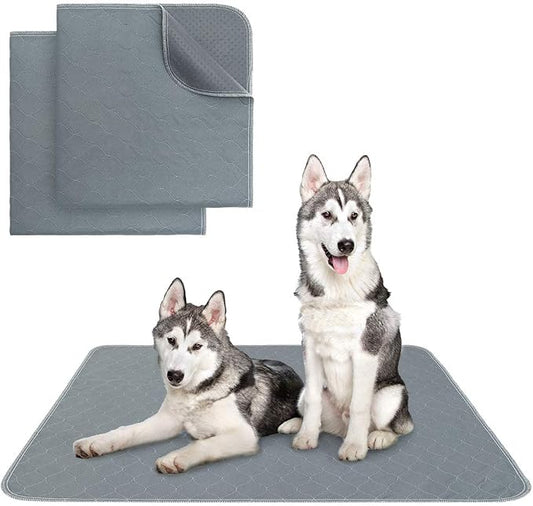 KOOLTAIL Washable Pee Pads for Dogs, 2 Packs Super Absorbent Leakproof & Non-Slip Dog Pee Pad Extra Large, Reusable Puppy Training Pads Waterproof, Pet Mat Rug for Whelping,Floor,Crate,Cats, 34"x36"