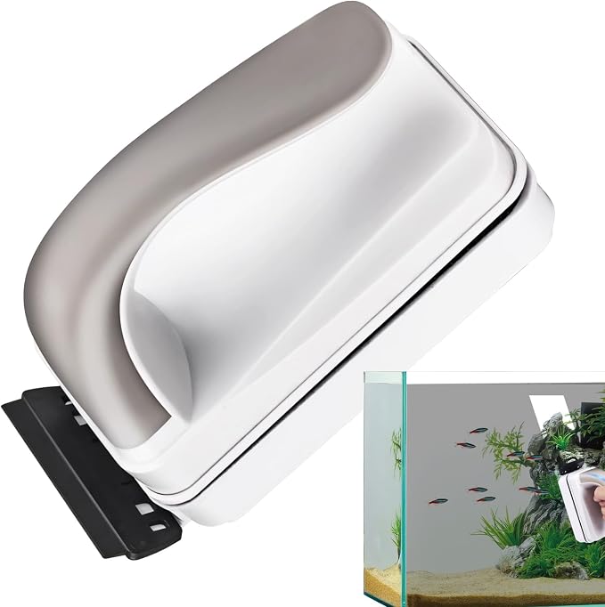 Fish Tank Magnetic Glass Cleaner Double-Sided Fish Tank Magnet Scraper for | Cleaning Brush Floating Scrubbing Tools for School Office Home Apartment