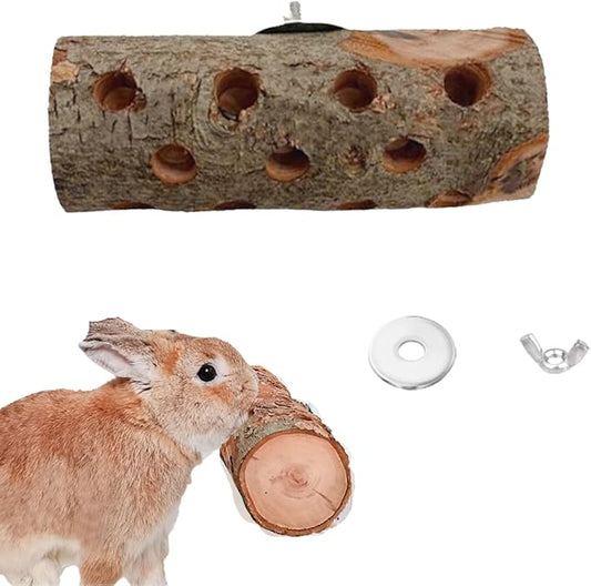 Apple Wood, Small Animals Molar Wood Chew Treats Toys for Rabbits, Hamster, Guinea Pig, Chinchillas, Gerbils, Mice, Rats, Mouse, Bunny (Large)