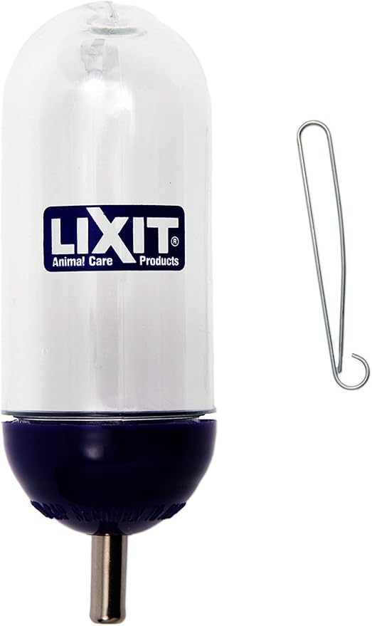 Lixit® Bell Style Aquarium Cage Climbing Resistant Water Bottles for Rats, Hamsters Gerbils, Mice and Other Small Animals (5 Ounce)