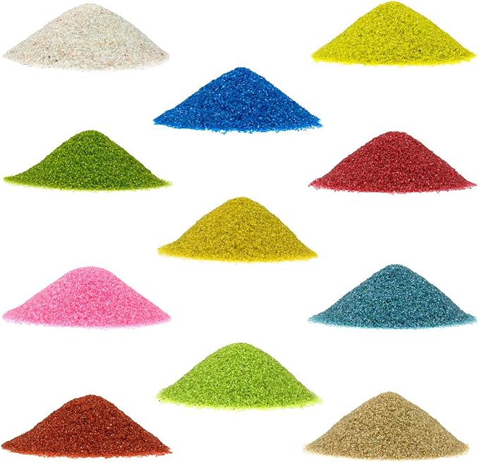 2 lbs Bright Fine Floral Sand for Vases, Planters and Pots, Terrariums, Aquariums, Fairy Garden, and Arts & Crafts - 13 Colors Available (Citrus Lime)