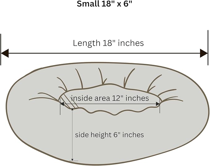 Organic Cotton Canvas Dog Bed: Removable Cover, Natural Fill - Made in USA (Cow Print Brown White, X Small 18" x 6" inches)