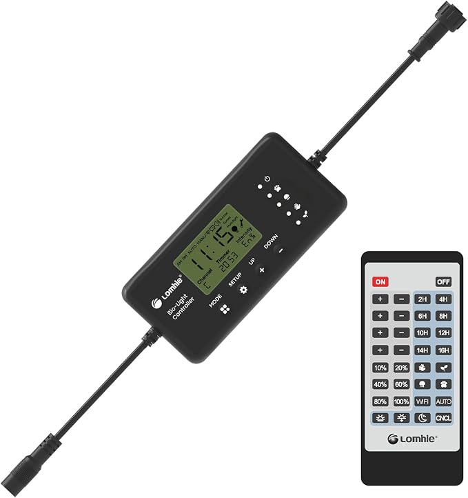 Lominie Programmable WiFi Controller LED Aquarium Lights with Ramp Timer Dimmer APP Remote Control