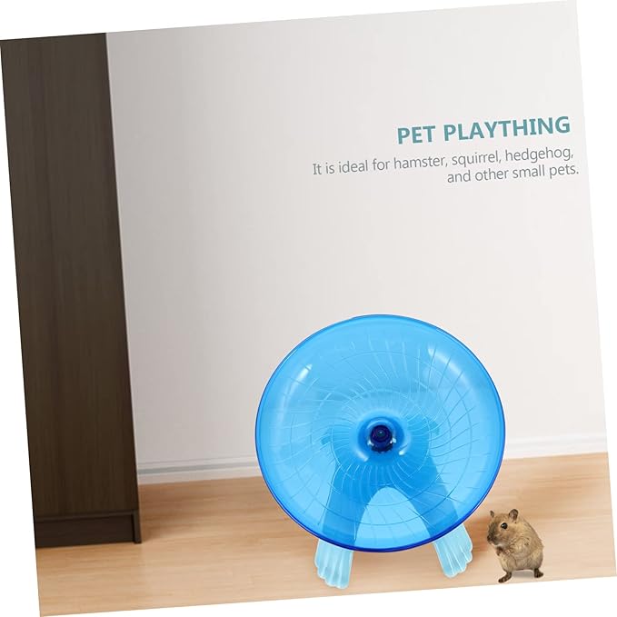 NOLITOY 2pcs Hamster Running Toy Flying Saucer Wheel Pet Exercise Accessory for Hamsters Gerbils and Colors Fun Activity for Bored Pets