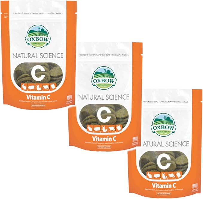 Oxbow Natural Science Small Animal Vitamin C Supplement - 60 count - 3 Pack