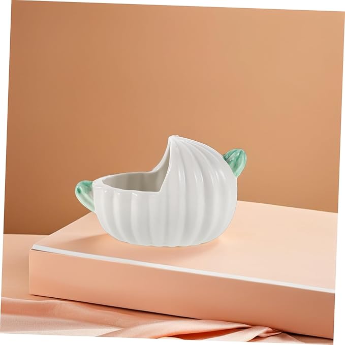 Toddmomy Pet Ceramic Bathtub Portable Sand Bath Ceramic Hamster Tub Hamster Sand Bath Small Animal Toilet Small Pet Supplies Chinchilla Dust Bath Bowl Hamster Bath Tub Ceramics White