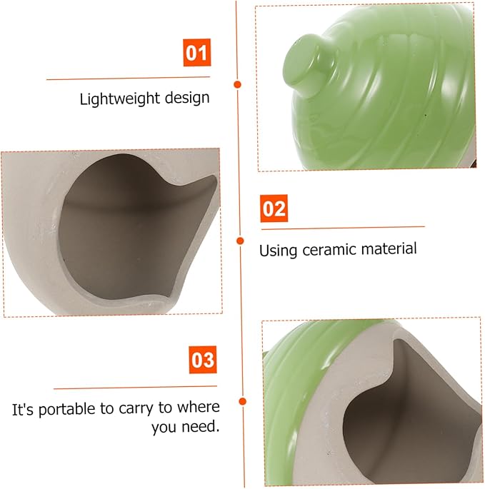 Hemoton Adorable Ceramic Nest Hamster Hideout Small Pet Bed Stylish Robust Toy