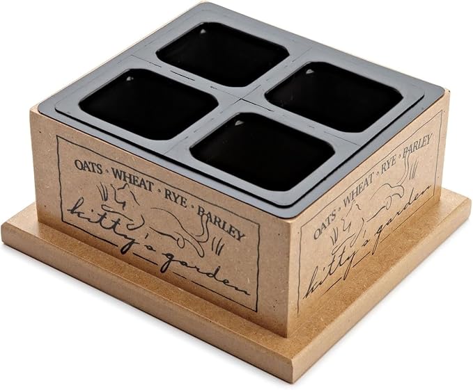 SmartCat 3844 Kitty’s Garden Edible Grass Planter
