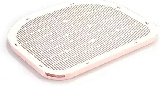 Cat Litter Mat Litter Trapping Mat,19.29"×14.96",Cat Litter Box Mat for Floor,Large Litter Matt for Cat Litter Box,Kitty Litter Mat Catcher,Waterproof Urine Proof,Washable,Easy Clean,Less Waste (Pink)