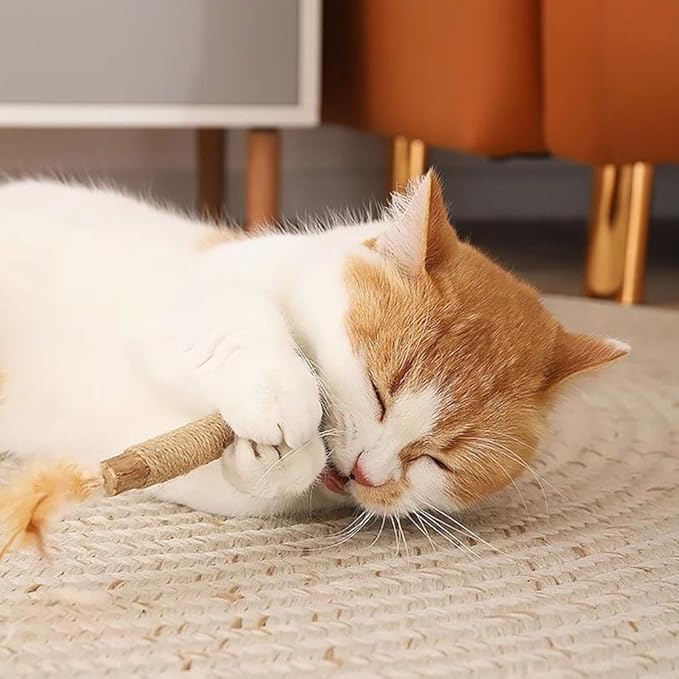 Silvervine Sticks for Cats,Cat Chew Toy for Dental Care,Silver Vine Sticks Cat,Natural Catnip Chew Toys for Kittens Teeth Cleaning,Cat Chew Sticks for Chewers,Edible Matatabi Cat Chew Sticks Toys