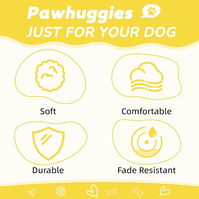 Yellow Dog Collar for Small Dogs, Breathable, Anti-Odor & Soft, Comfortable for Sensitive Skin Puppies, 90% Bamboo Rayon, Adjustable Quick-Release Buckle Pet Collar for Chihuahuas Frenchie