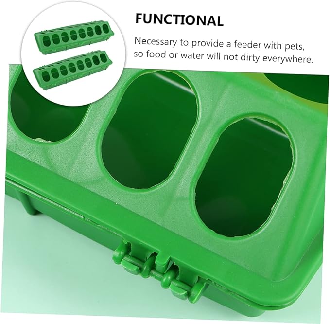VICASKY 2pcs Energy Food Tank Bird Seed No Mess Feeder for Outdoor Birds and Pigeons