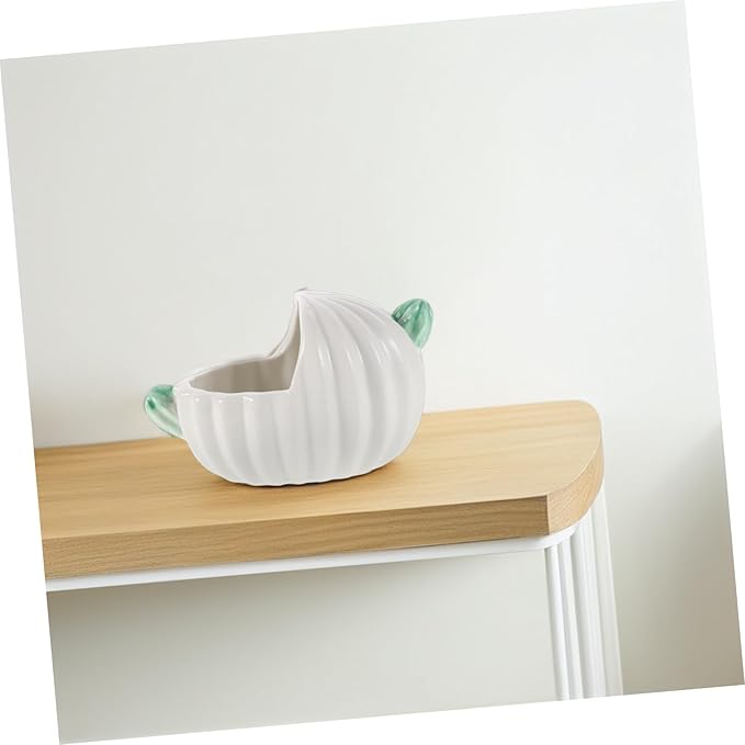 POPETPOP Pet Ceramic Bathtub for Chinchillas Hamsters Small Animal Dust Bath Bowl Hideout Bathroom Accessories