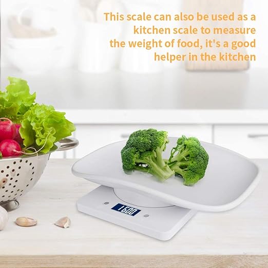 Digital Pet Scale for Small Animals 1g to 10kg LCD Display Accurate Weight Measurement with Non Slip Surface Gram Ounce Unit Switch
