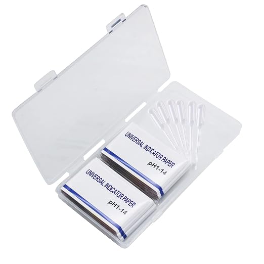 6 Pack pH Test Papers 480 Strips Litmus Paper Full Range 1-14 | pH Test Strips Soap Making Testing for Water Wine Saliva Urine Soil, pH Strips 6 Test Pipette Droppers with Storage Case