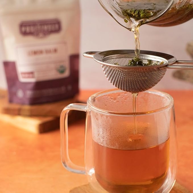 Organic Positively Botanicals Company, Lemon Balm, Herbal Tea Loose Leaf Botanical, 4 Ounce
