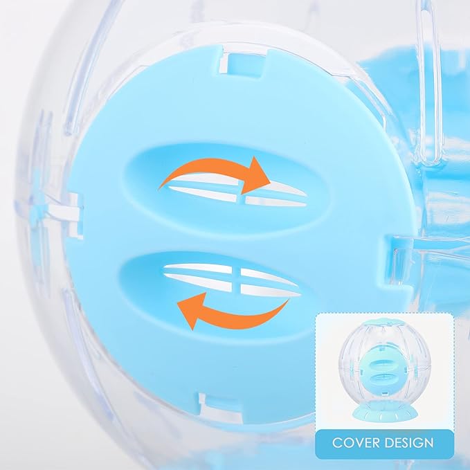 Hamster Running Ball 8.66-Inch Transparent Pet Toy for Small Animals Exercise and Activity Wheel Suitable for Hamsters Gerbils Rats Hedgehogs