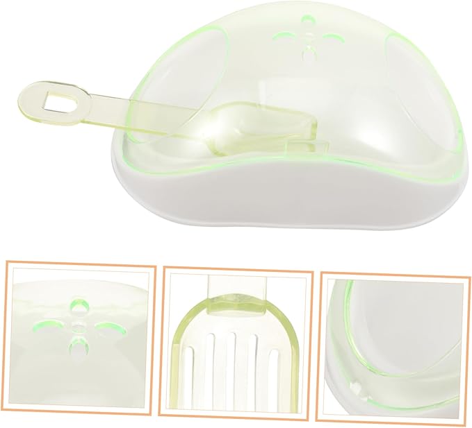 YARNOW 1set Hamster Bathing Container Sand Bath Kit for Hamsters Chinchilla Dust Bath Compact Pet Supply
