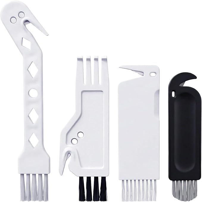 4 PCS Handheld Vacuum Cleaner Brush, 4 Styles Universal Dusting Brush, 2 in 1 Vacuum Roller Cleaning Tool for Sweeping Robot
