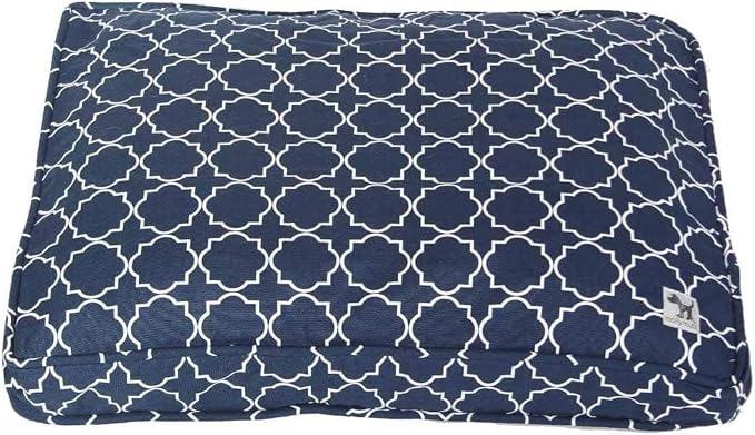 Molly Mutt Dog Crate Pad Cover, 100% Cotton Canvas Cover for Dog or Puppy Crate Bed, Durable, Washable, and Free of Harmful Chemicals, Pre-Shrunk, 54"x37"x2.5", Romeo & Juliet