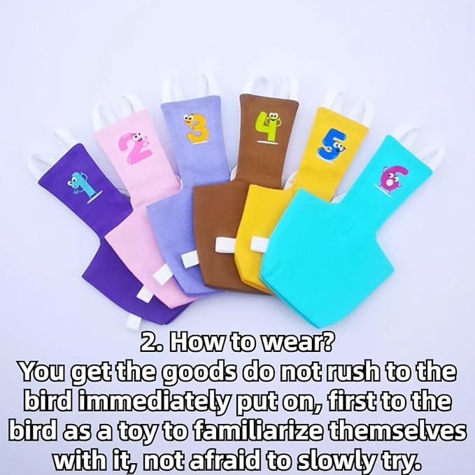 Bird Diaper Protective Parrot Nappy - 6 Pack, Reusable Flight Suit with Waterproof Inner Layer, Washable Cute Urine Wet Suit for Cockatiel Conure Macaw Lovebird (Macaw)