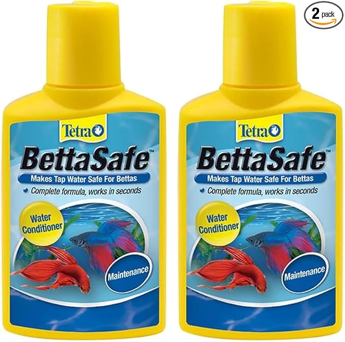 Tetra BettaSafe, Aquarium Water Conditioner for Bettas, 1.69-Ounce, 50ml, Golds & Yellows (16837) (Pack of 2)