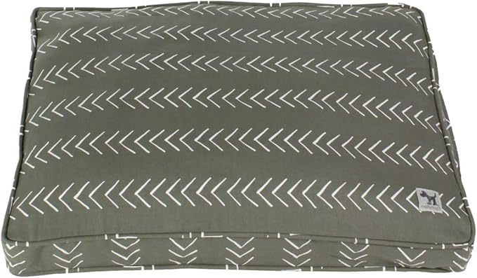 Molly Mutt Dog Crate Pad Cover, 100% Cotton Canvas Cover for Dog or Puppy Crate Bed, Durable, Washable, and Free of Harmful Chemicals, Pre-Shrunk, 48"x30"x2.5", Forever Young