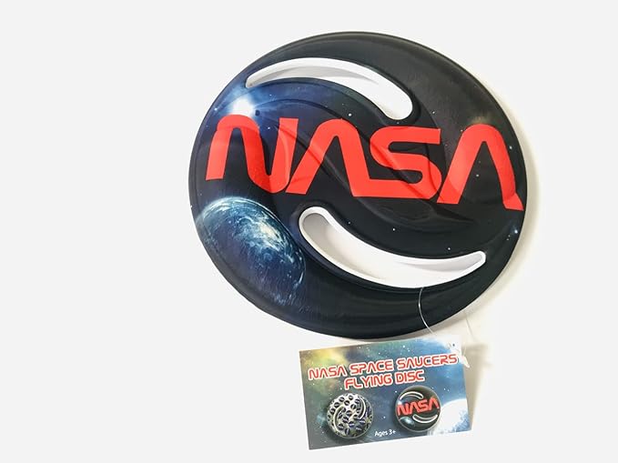 Aeromax NASA Space Saucer Foam Flying Disc Worm Logo 1 Piece (FD-E)