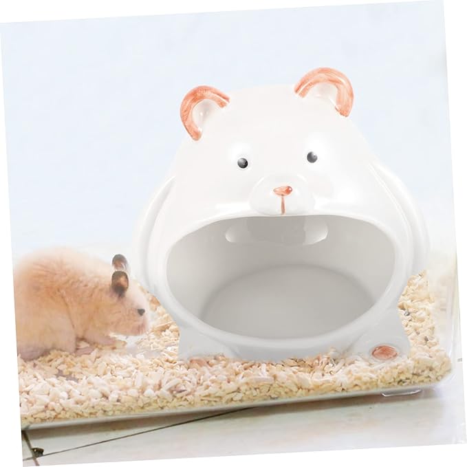 Natural Ceramic Hamster House Chinchilla Cooling Home Pet Nest Hideout for Guinea Pig