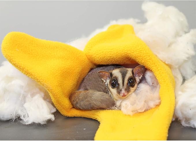 Exotic Nutrition All-Natural Nesting Material (4 oz.) - 100% Cotton Eco-Friendly Animal Bedding - for Sugar Gliders, Squirrels, Hamsters, Rabbits, Wild Birds & Wildlife