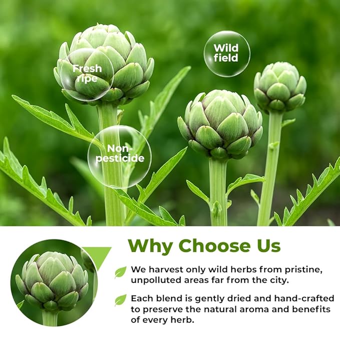 4 oz. Alcachofa Artichoke Leaf Dried Artichokes Blend Herb Tea (Cynara Cardunculus) - 113g Herbal Hojas De Alcachofa Seca