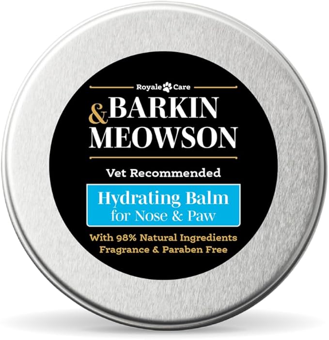 Barkin & Meowson Hydrating Balm for Nose & Paw 60g / 2.12oz - 98% Natural Ingredient Balm for Dry Noses & Pads, for Dogs and Cats