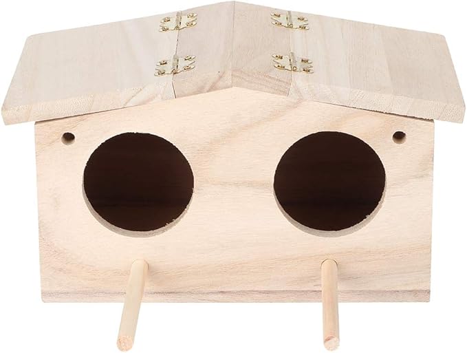 Wooden Pet Bird Nests House Breeding Box Cage Birdhouse Accessories for Parrots Swallows