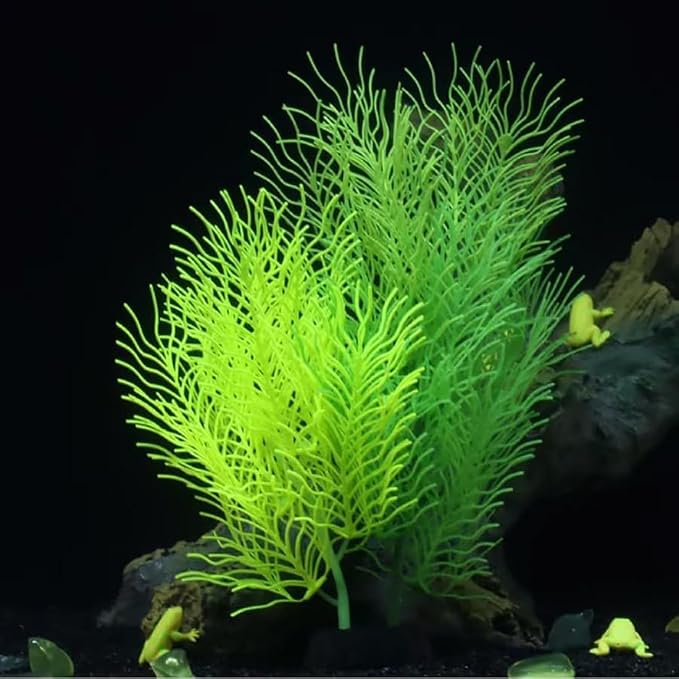 Aquarium Plants Artificial Silicone Green Fish Tank Decorations Plastic Plants Betta Fish Tank Accessories Aquarium Decor