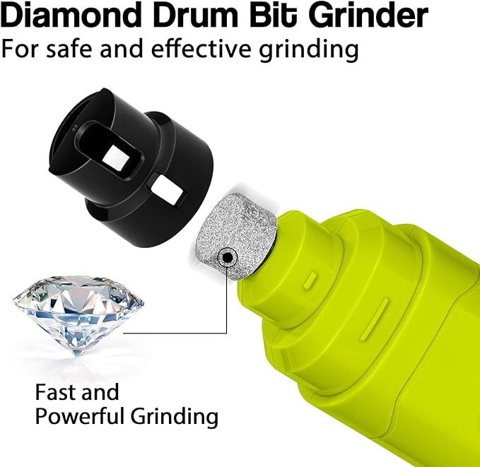 Casfuy Dog Nail Grinder Upgraded - Professional 2-Speed Whisper-Quiet Electric Pet Nail Trimmer Painless Paws Grooming & Smoothing for Small Medium Large Dogs & Cats (Green)