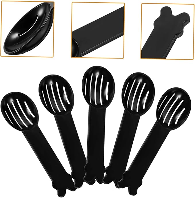 Levemolo 5-Piece Hamster Dust Bath Kit Chinchilla Sand Scoop Bathroom Sand Shovel Colander Spoon Easy- Material for Pet Grooming Random Color
