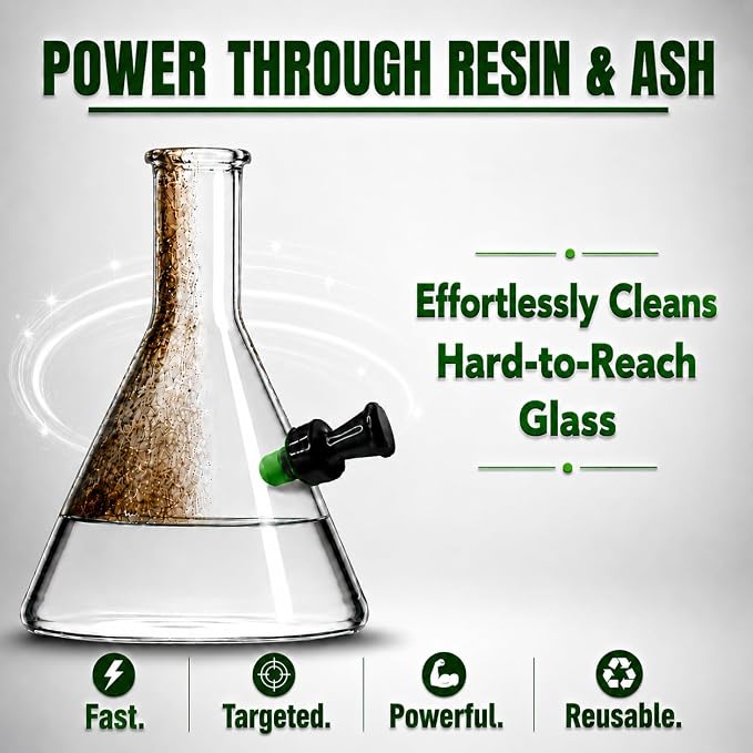 The Magic Cleaner Magnetic Glass Cleaner Kit |Mini, 12mm Size | For Water Pipes, Vases, Windows, Aquariums, Small, & all Shapes & Sizes | Cleans Hard to Reach Stains | Scrub via Magnet Glass Cleaner