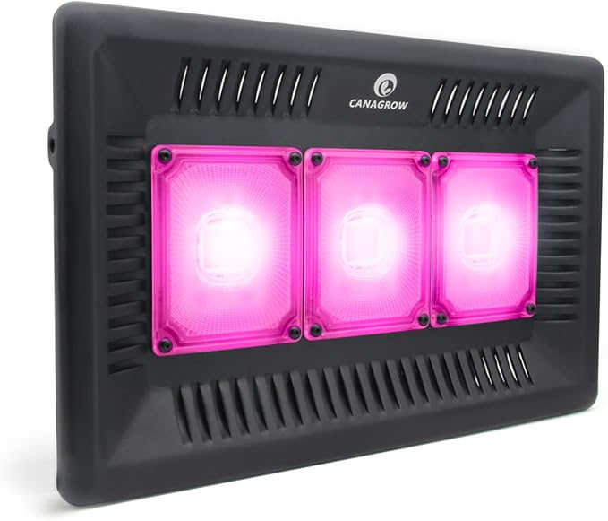 CANAGROW Waterproof Plant Light, Outdoor Grow Light, Full Spectrum COB LED Grow Light with No Noise, Refugium Light for Saltwater Aquarium, Heating Lamps for Plants Seeding Veg Blooming Fruiting