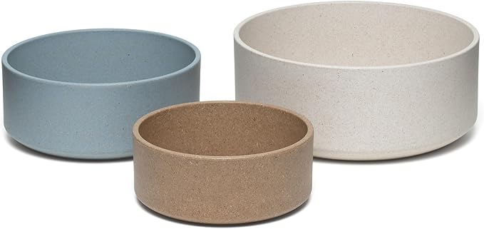 Loving Pets - Dolce Bamboo - Eco-Friendly Pet Bowls & Dishes for Dog, Cats, Puppy Food and Water Dish -Sustainable and Dishwasher Safe, Made with Real Bamboo (Medium, Coffee-Brown)