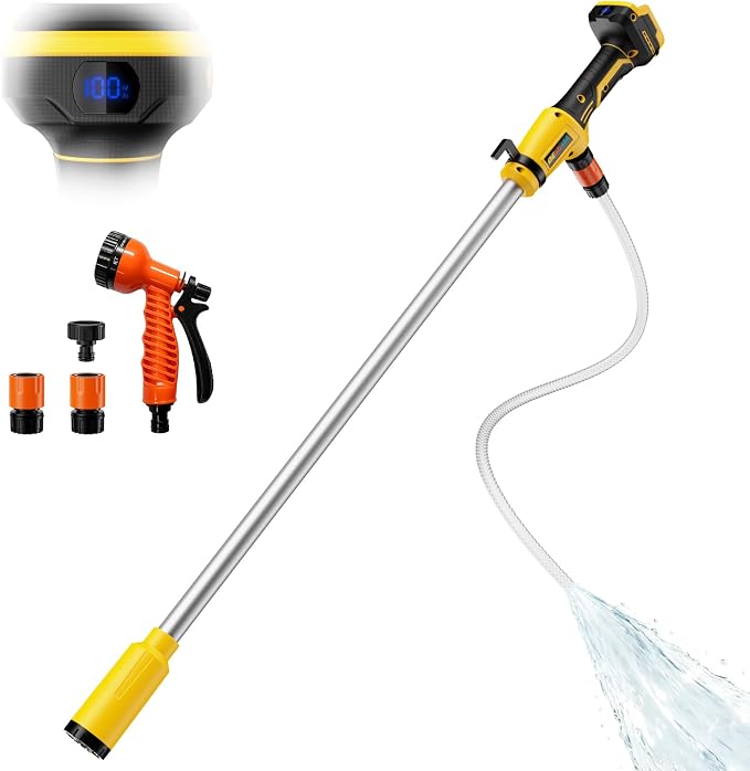 Cordless Stick Water Transfer Pump for Dewalt 20V Batteries (Tool Only) | 720 GPH Brushless Electric Submersible Pump, Portable Sump & Utility Pump for Pool, Garden, Pond, Boat & RV