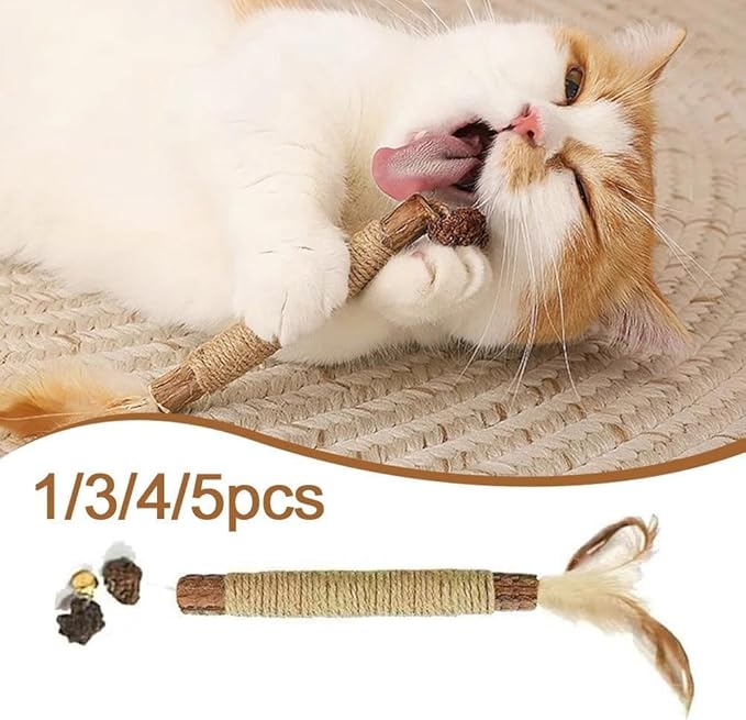 Silvervine Sticks for Cats,Cat Chew Toy for Dental Care,Silver Vine Sticks Cat,Natural Catnip Chew Toys for Kittens Teeth Cleaning,Cat Chew Sticks for Chewers,Edible Matatabi Cat Chew Sticks Toys
