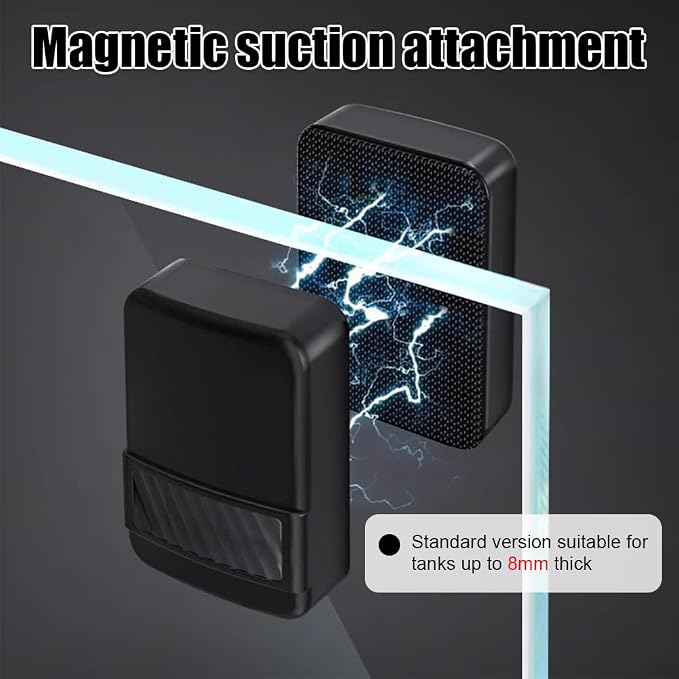 MiOYOOW Magnetic Aquarium Glass Cleaner, Mini Aquarium Algae Scraper for Small Square Fish Tanks Desktop Aquariums Freshwater Saltwater