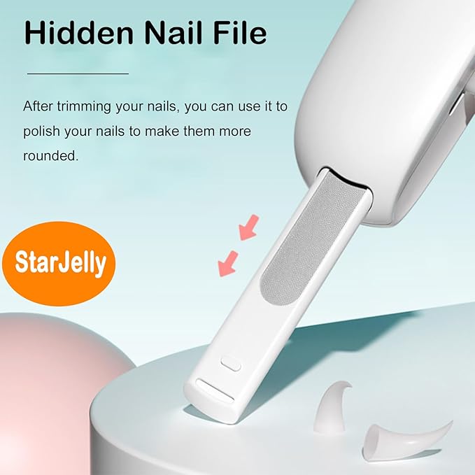 Cat Nail Clippers, Dog Nail Clippers for Kittens at All Stages and Puppies at a Young Age, Adjustable Hole Size with Hidden Nail File. (02 Pink)