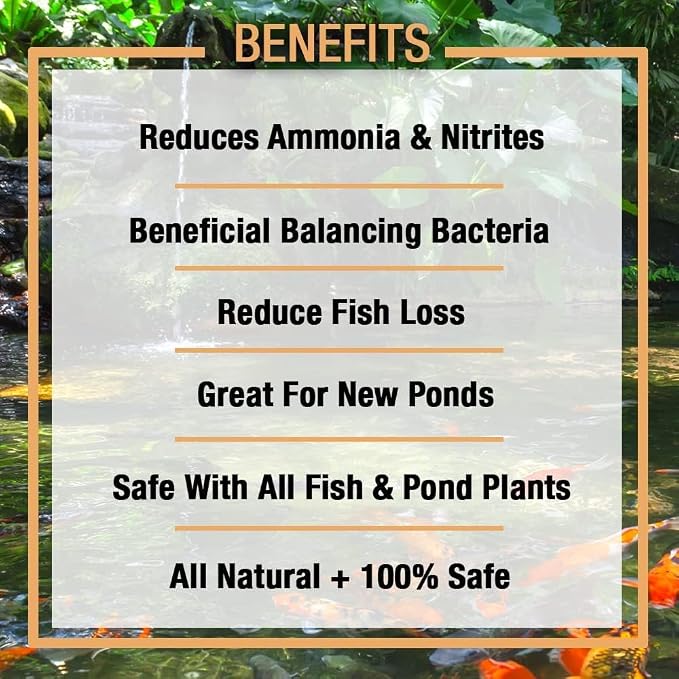 MICROBE-LIFT Nite-Out II Water Cleaner for Outdoor Ponds and Water Gardens, Rapid Ammonia and Nitrite Reduction (1 Gallon)