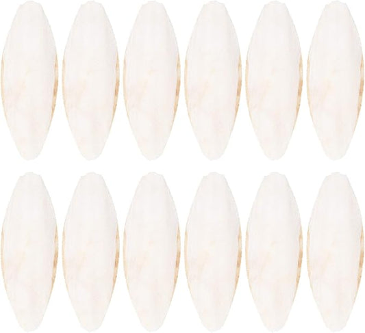 Baluue 12pcs Bird Cuttlebone Chew Toy Cuttlefish Bones Parrot Cage Toys Bird Bite Toy for Aquarium Reptile Tortoise Turtle Cockatiel 10cm